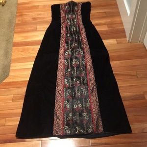 Velvet strapless dress, size 8, Scott McClintock